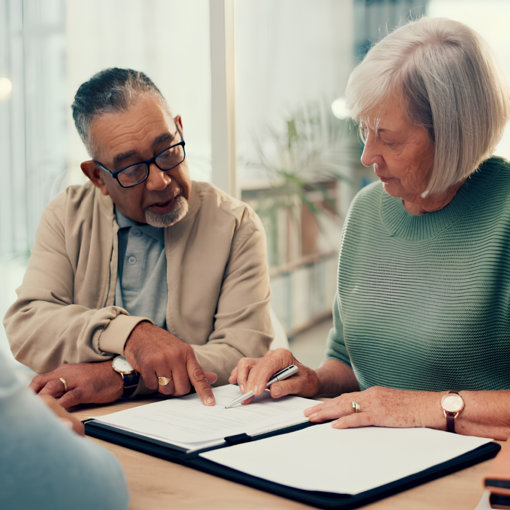 Estate planning consultation discussing a testamentary trust will with experienced lawyers.